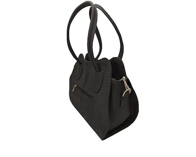 Foto 3 | Bolsa En Piel Vacuno Cincelada Fana Cleopatra Negro