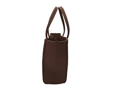 Foto 3 | Bolsa En Piel Vacuno Cincelada Fana Lorena Chocolate