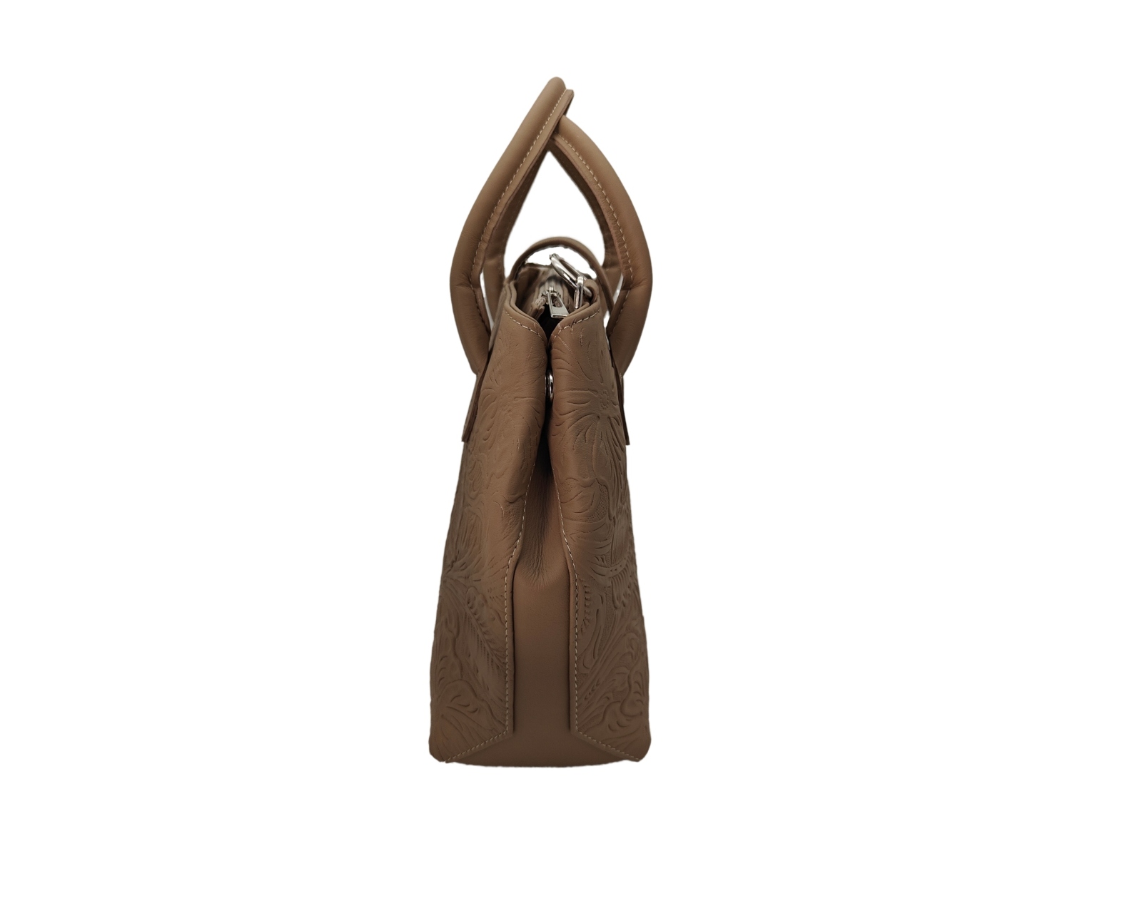 Foto 4 pulgar | Bolsa En Piel Vacuno Cincelada Fana Marbella Avellana