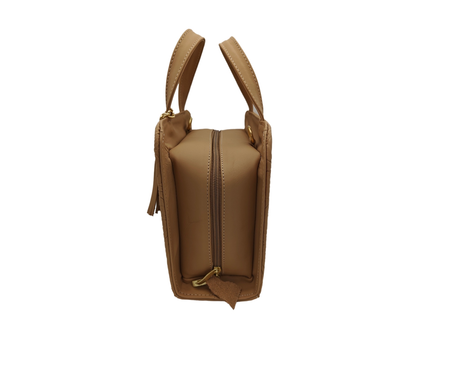 Foto 4 pulgar | Bolsa En Piel Vacuno Cincelada Fana Patricia Camel