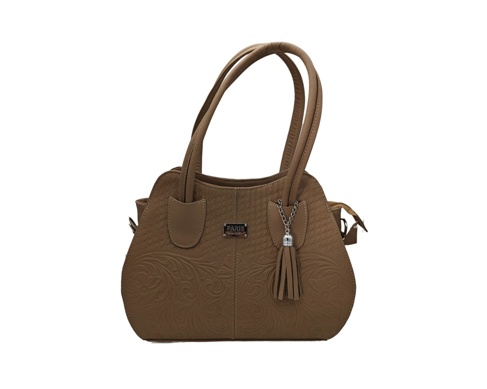 Foto 2 pulgar | Bolsa En Piel Vacuno Cincelada Fana Cleopatra Avellana