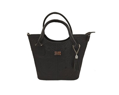 Foto 1 | Bolsa En Piel Vacuno Cincelada Fana Wendy Café