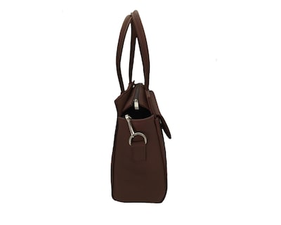 Foto 3 | Bolsa En Piel Vacuno Cincelada Fana Wendy Café