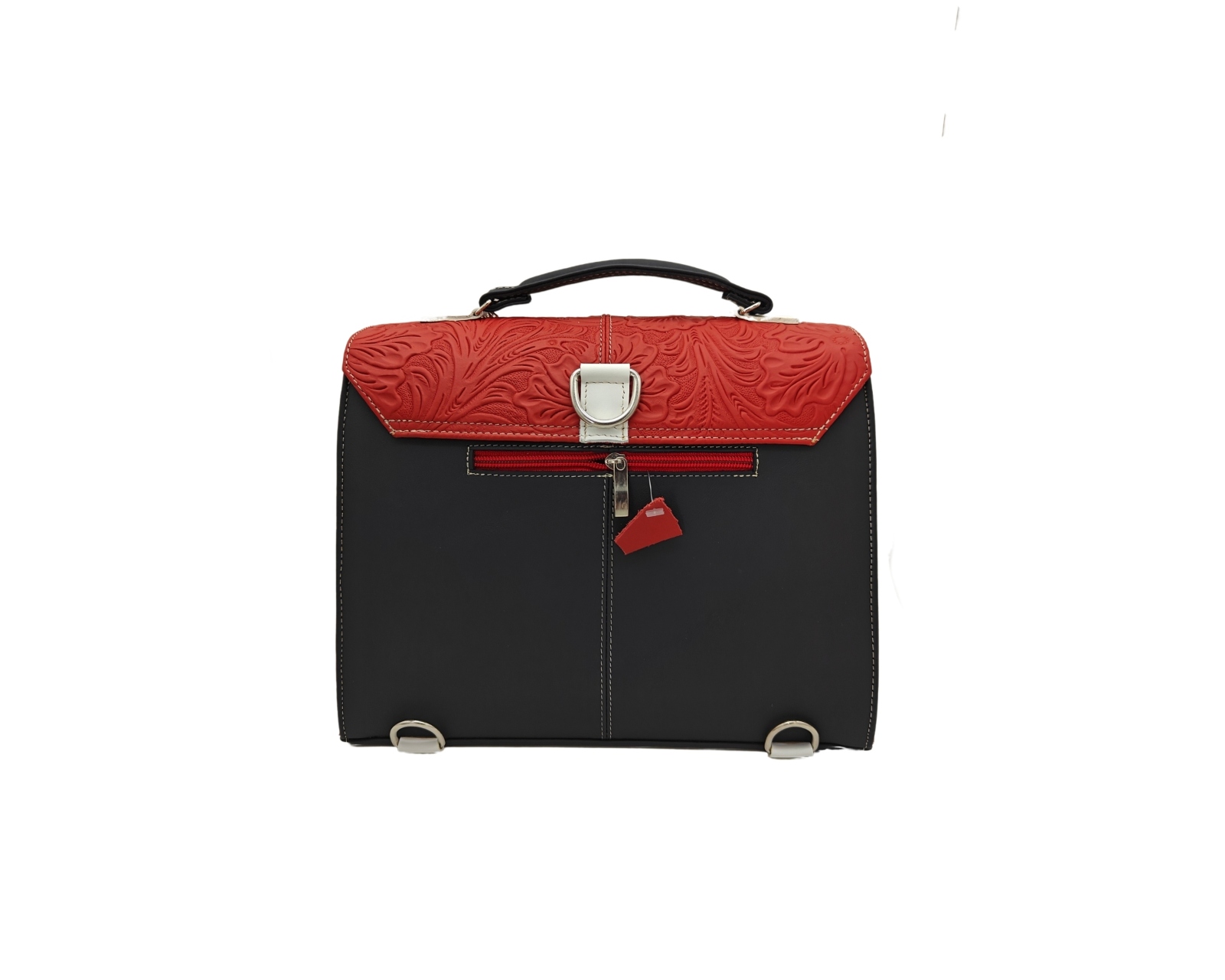 Foto 4 pulgar | Bolsa En Piel Vacuno Cincelada Fana Mercedes Multicolor