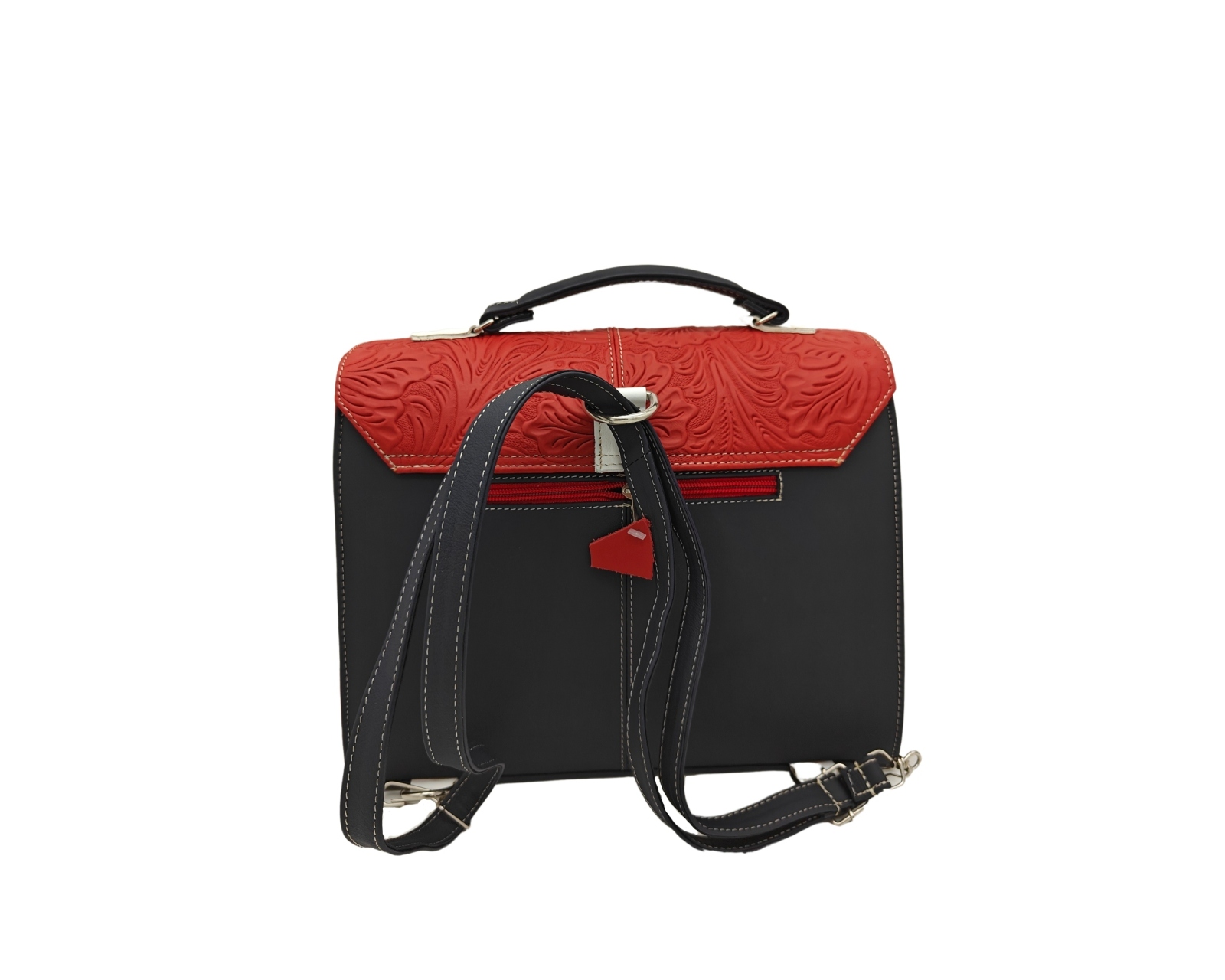 Foto 4 | Bolsa En Piel Vacuno Cincelada Fana Mercedes Multicolor
