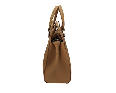 Foto 3 | Bolsa En Piel Vacuno Cincelada Fana Thaliss Camel