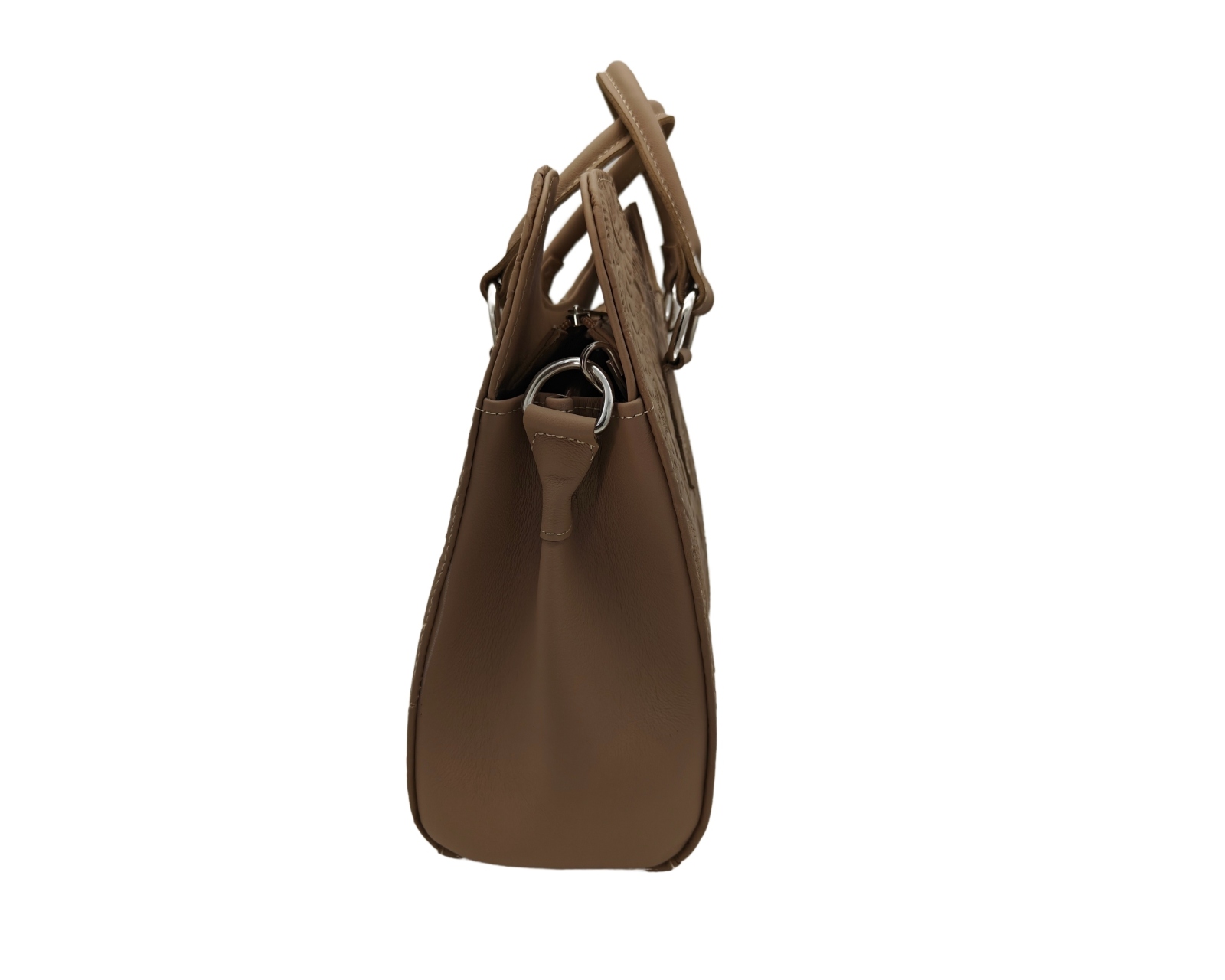 Foto 4 pulgar | Bolsa En Piel Vacuno Cincelada Fana Thaliss Avellana