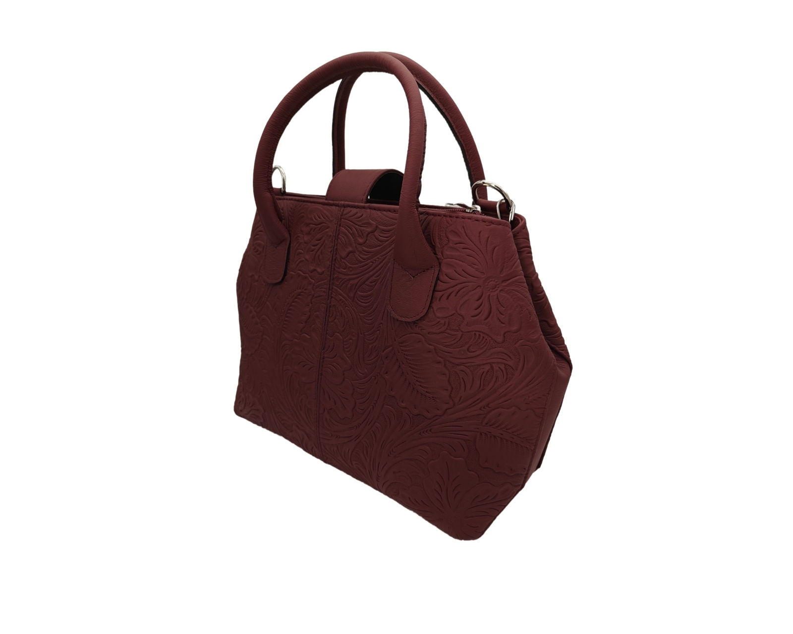 Foto 4 pulgar | Bolsa En Piel Vacuno Cincelada Fana Marbella Chedrón