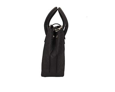Foto 2 | Bolsa En Piel Vacuno Cincelada Fana Marbella Negro