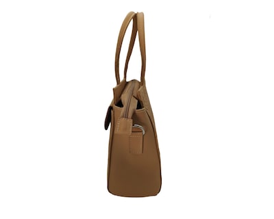 Foto 3 | Bolsa En Piel Vacuno Cincelada Fana Francis Camel