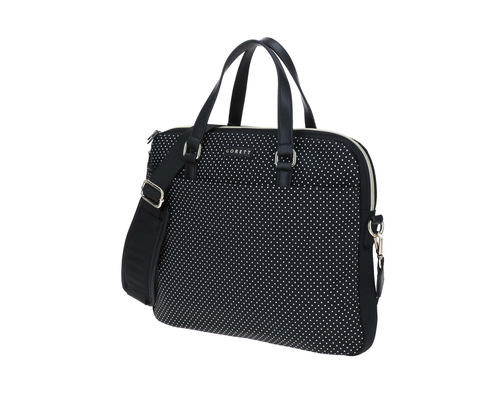 Foto 3 pulgar | Bolso De Dama Tote Gorett Koker Negro Grande Porta Laptop De Hasta 15 Pulgadas