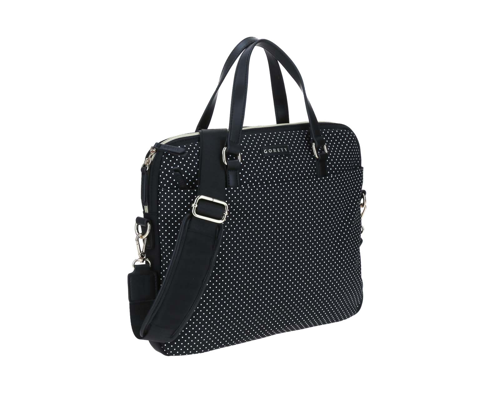 Foto 6 | Bolso De Dama Tote Gorett Koker Negro Grande Porta Laptop De Hasta 15 Pulgadas