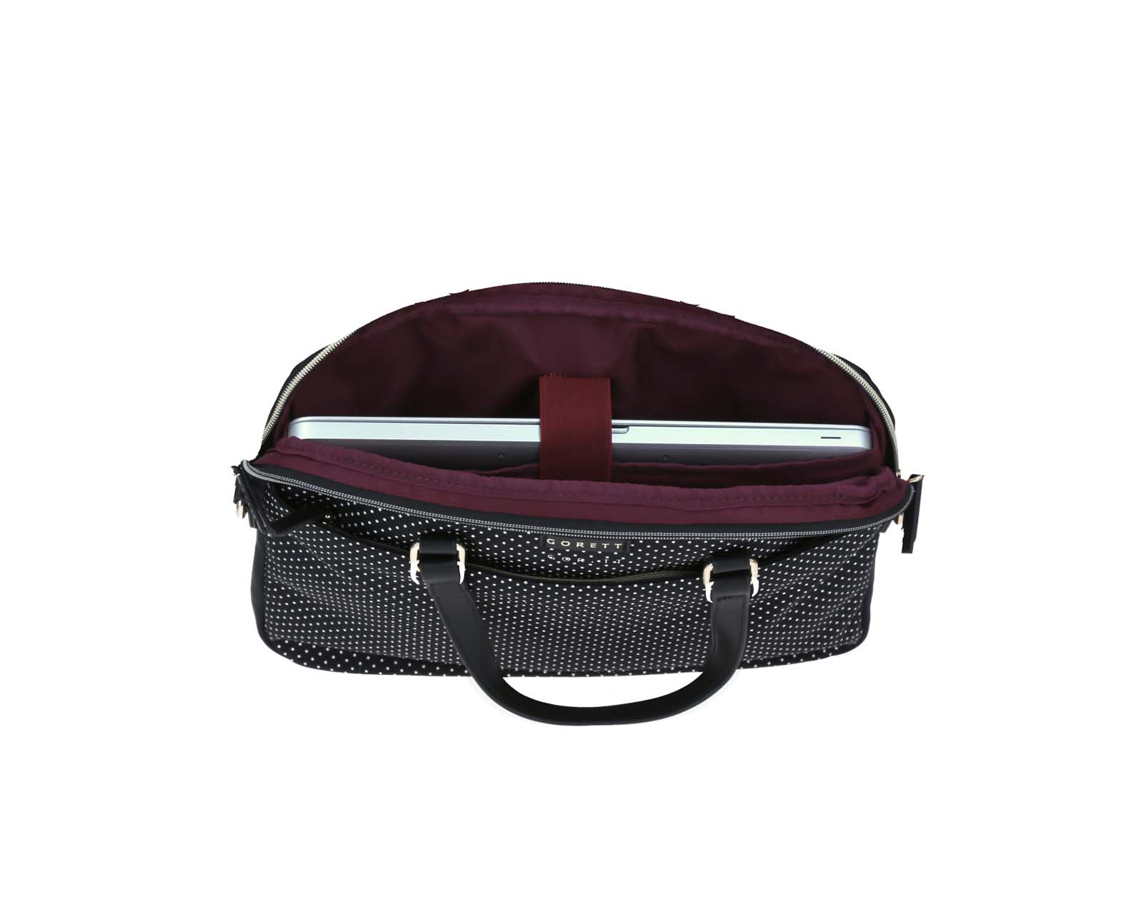 Foto 9 pulgar | Bolso De Dama Tote Gorett Koker Negro Grande Porta Laptop De Hasta 15 Pulgadas