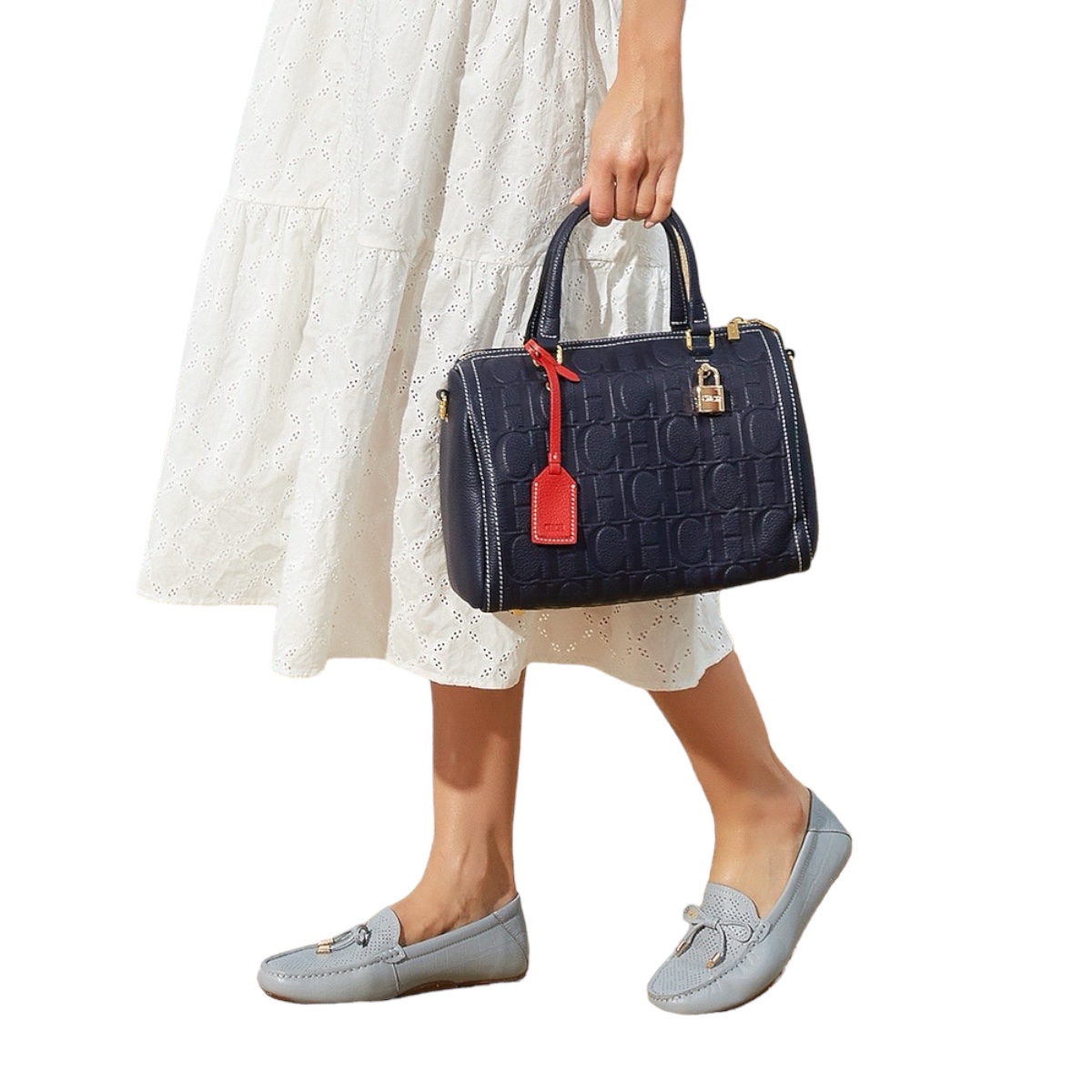 Foto 4 | Bolsa Carolina Herrera Azul