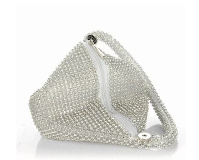 Foto 2 | Bolsa Wünd Plateada para Mujer