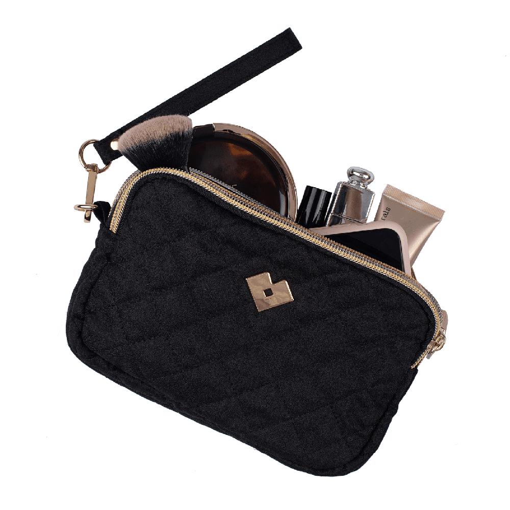 Bolsa De Mano Tipo Clutch Luckyly Modelo Gaby Negro