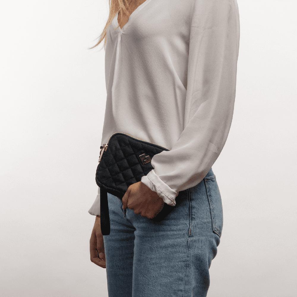 Foto 6 | Bolsa De Mano Tipo Clutch Luckyly Modelo Gaby Negro