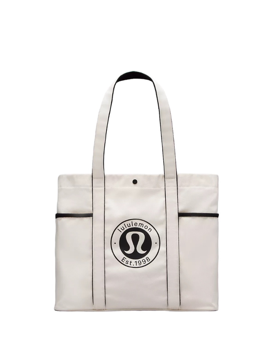 Foto 2 pulgar | Bolsa Tote Lululemon Blanco con Dos Asas