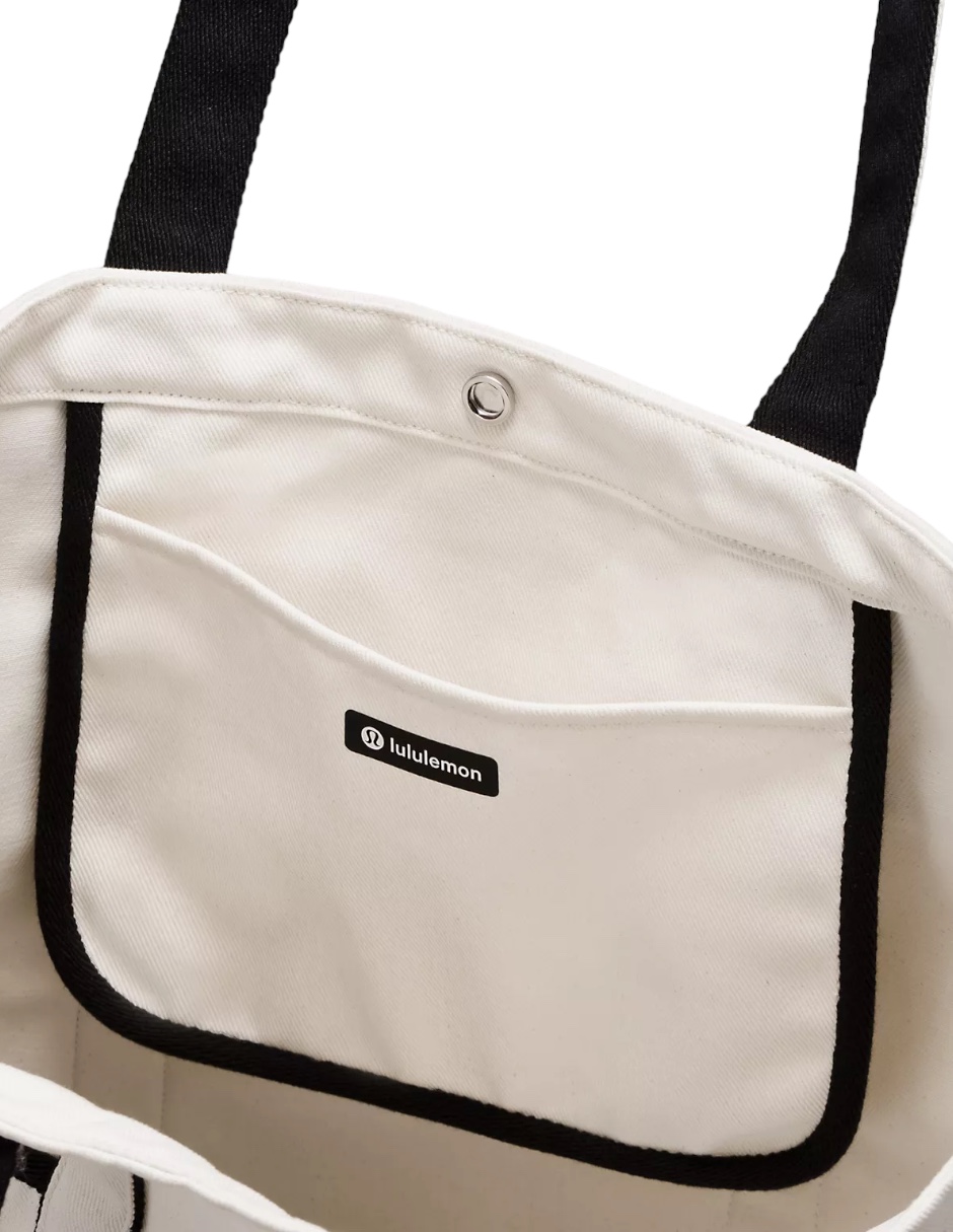 Foto 4 pulgar | Bolsa Tote Lululemon Blanco con Dos Asas
