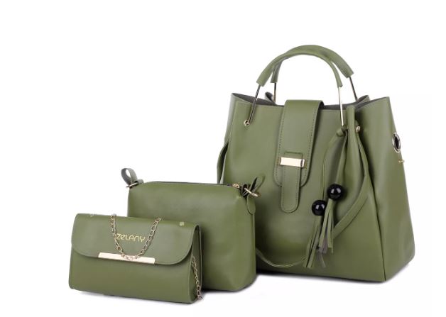 Set 3 Bolsas Bandolera Verde