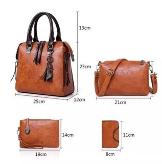Foto 2 | Bolsas Wünd Rojas 4 Piezas para Mujer