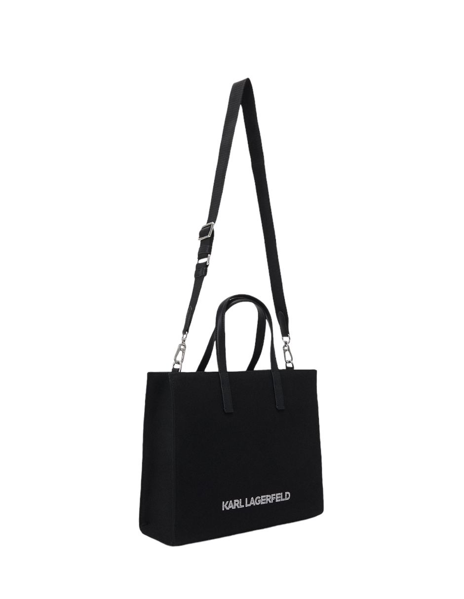 Foto 3 | Bolsa Karl Lagerfeld Negra para Mujer