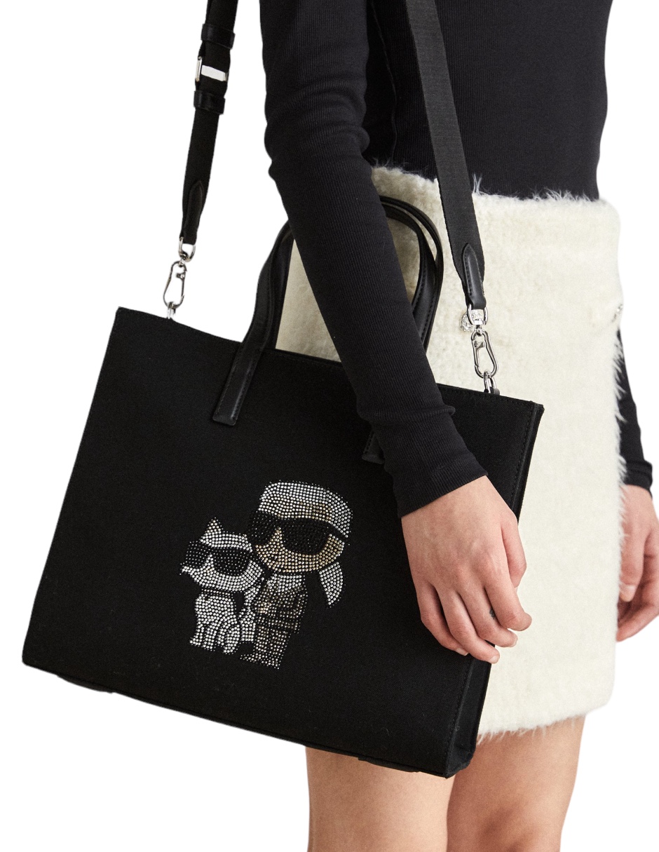 Foto 5 | Bolsa Karl Lagerfeld Negra para Mujer