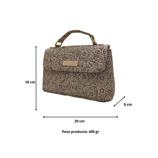 Foto 7 | Bolsa Isidora Piel Mini Cincelada