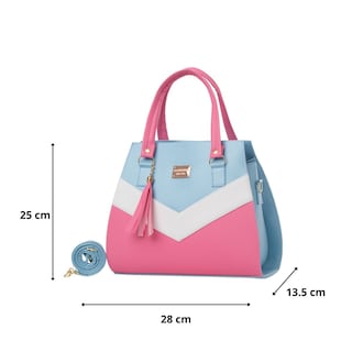 Foto 3 | Bolsa Fana Nadia Color Rosa / Azul Premium