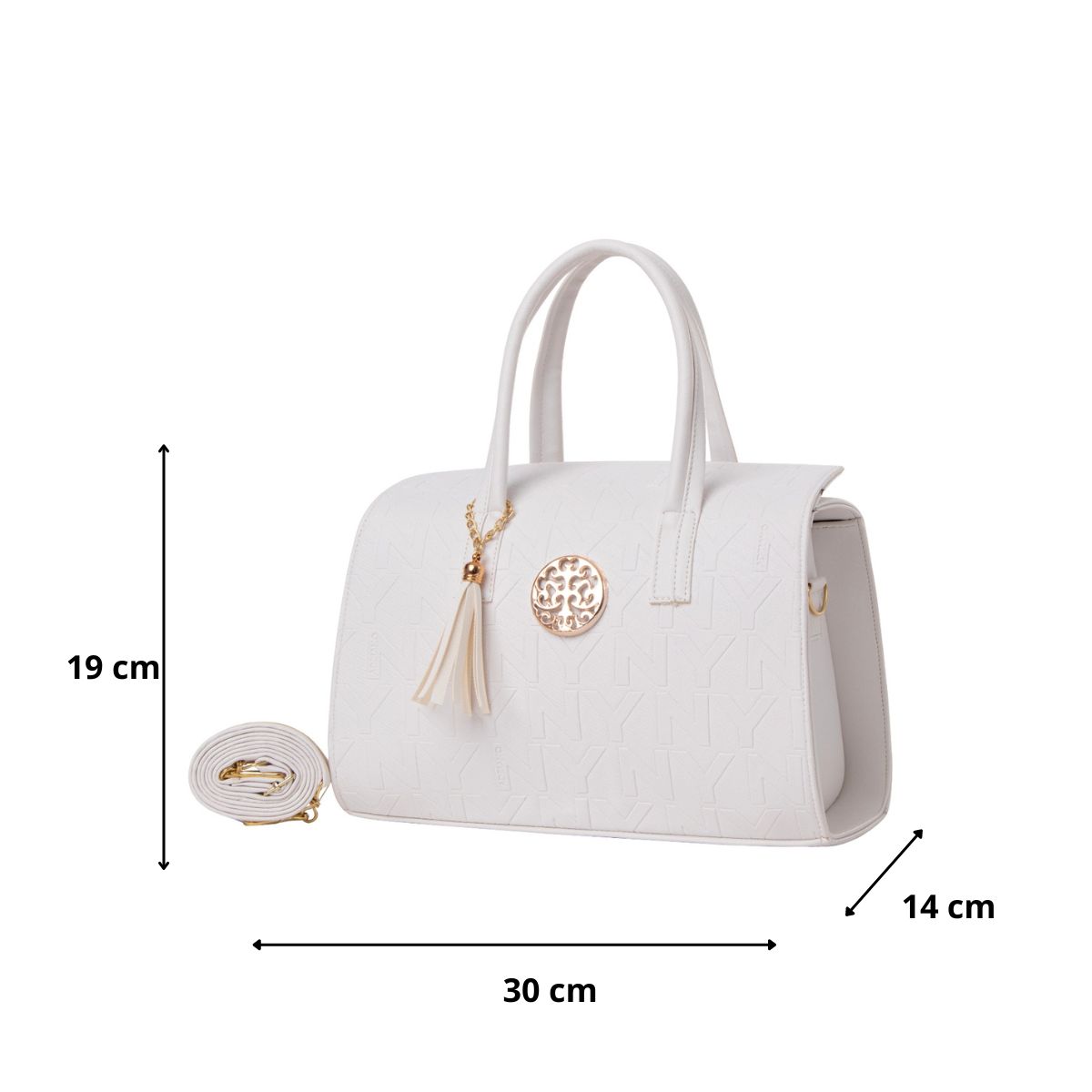 Foto 4 pulgar | Bolsa Fana Luciana Color Blanco Espectacular