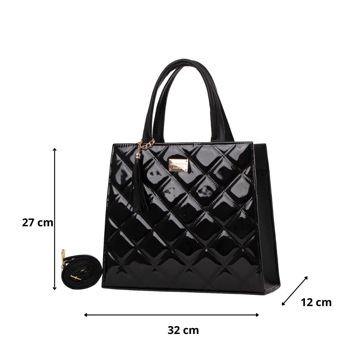 Foto 3 | Bolsa Fana Kalea Color Negro Reforzada