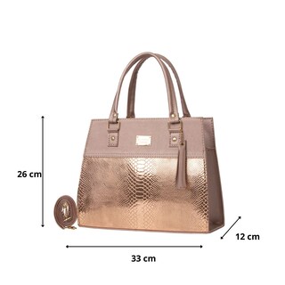 Foto 3 | Bolsa Fana Maura Color Oro Preciosa
