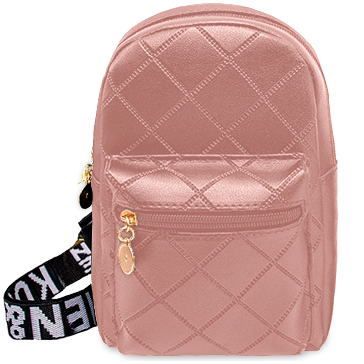 Foto 2 pulgar | Bolso Bandolera Para Mujer Impermeable Vini Piel Rosa