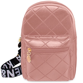 Foto 1 | Bolso Bandolera Para Mujer Impermeable Vini Piel Rosa