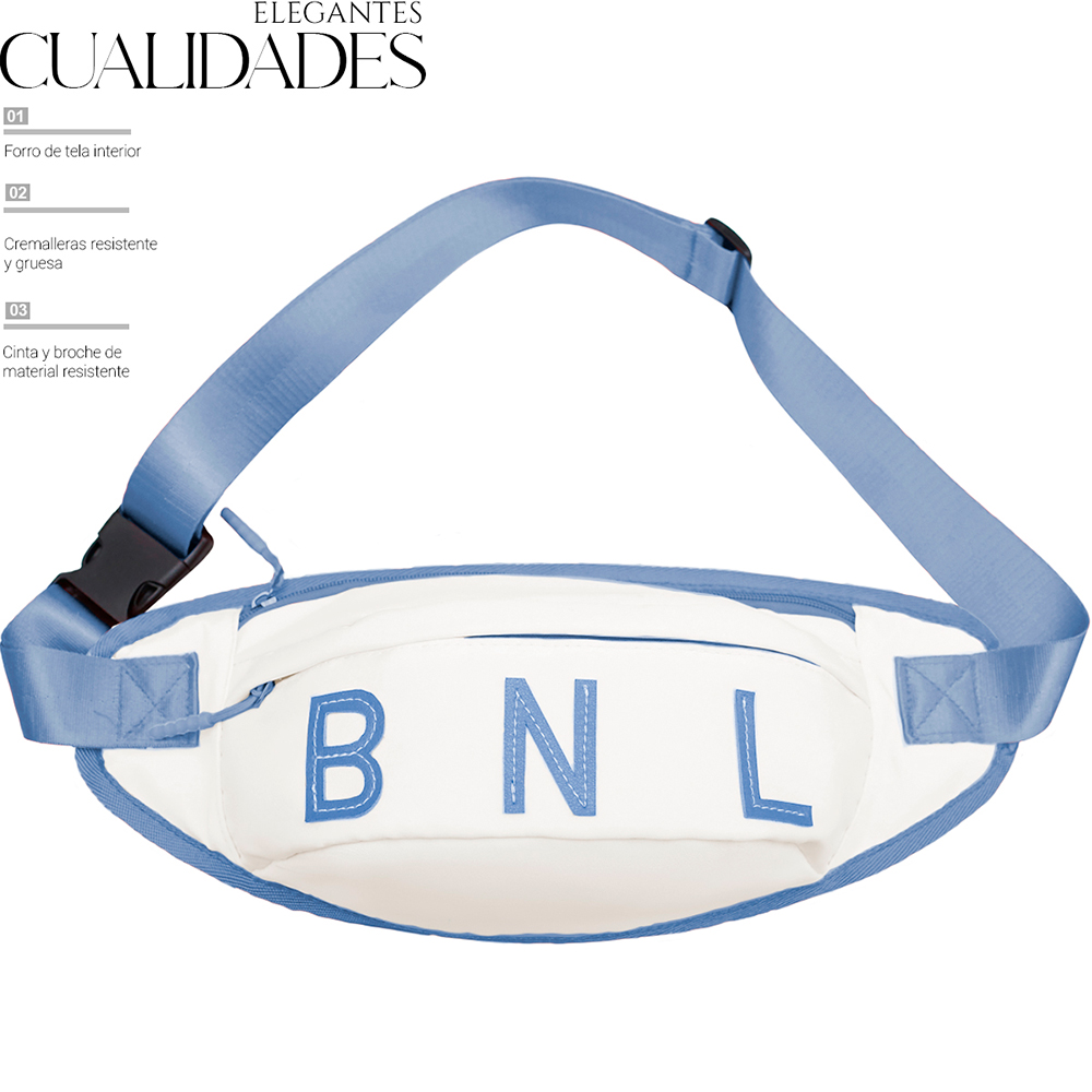 Foto 2 | Bolso Riñonera De Moda Multifuncional Casual Cangurera Crema