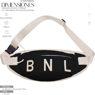 Foto 3 | Bolso Riñonera De Moda Multifuncional Casual Cangurera Azul