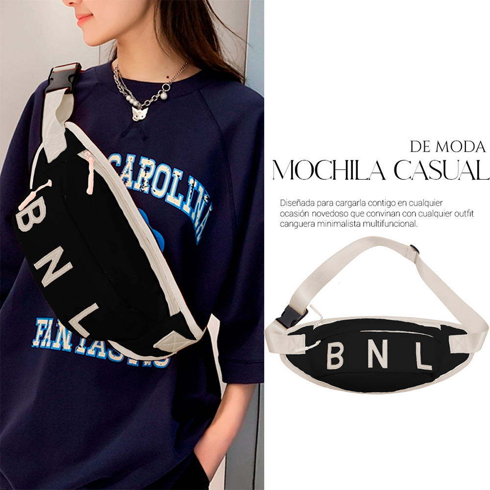 Foto 4 | Bolso Riñonera De Moda Multifuncional Casual Cangurera Azul