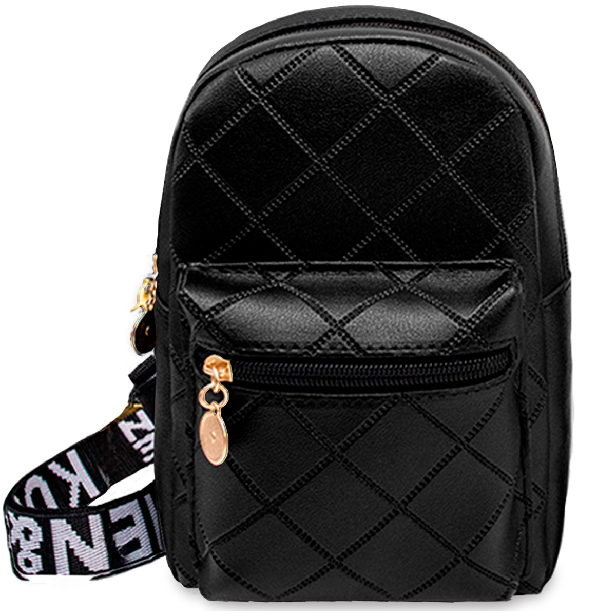 Foto 2 pulgar | Bolso Bandolera Para Mujer Impermeable Vini Piel Negro