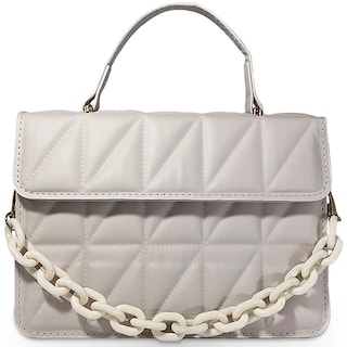 Foto 1 | Bolso Bandolera De Un Hombro Shendy Vendy Con Cadena De Metal Para Mujer Crema