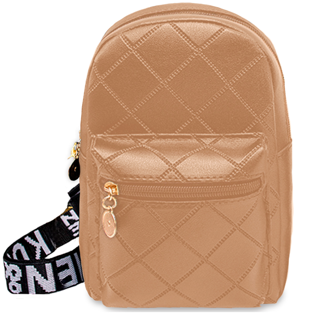 Foto 1 | Bolso Bandolera Para Mujer Impermeable Vini Piel Marron Claro