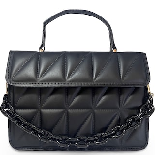 Foto 1 | Bolsa de Hombro Shendy Vendy con Cadena Negra para Mujer