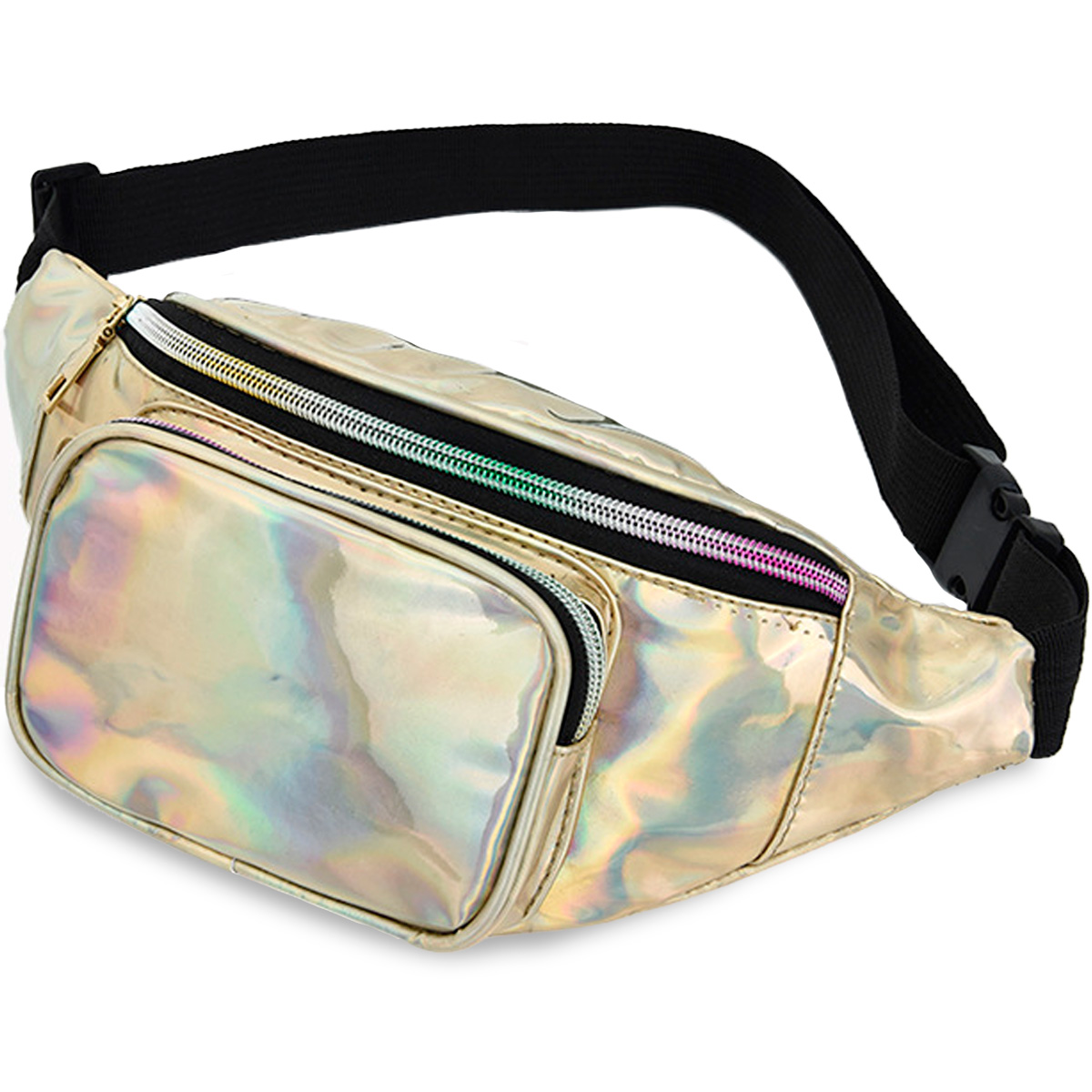 Foto 2 pulgar | Bolsa Cangurera Casual Para Mujer Ligera Multifuncional Dorado