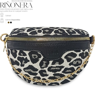 Foto 2 | Bolso Bandolera Shendy Vendy Leopardo con Cadena de Metal para Mujer