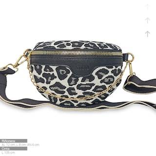 Foto 4 | Bolso Bandolera Shendy Vendy Leopardo con Cadena de Metal para Mujer