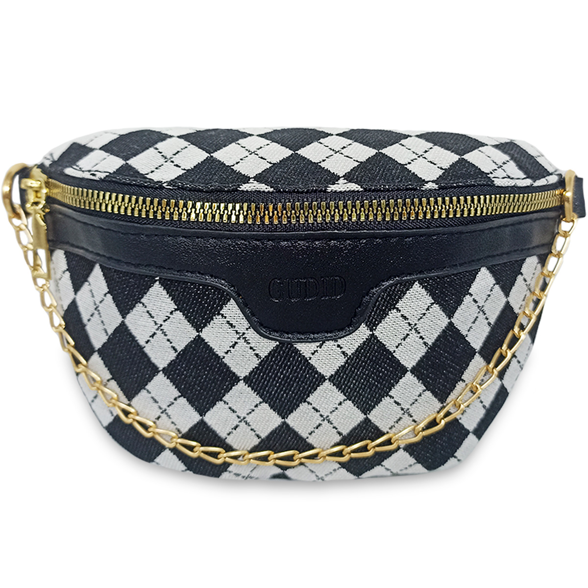 Bolso Bandolera De Un Hombro Shendy Vendy Con Cadena De Metal Para Mujer Rombo Negro