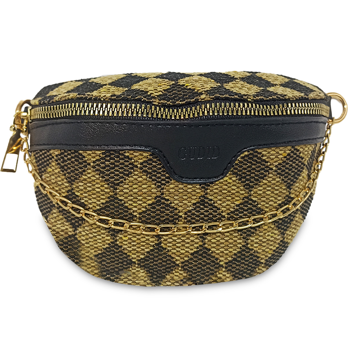 Foto 1 | Bolso Bandolera De Un Hombro Shendy Vendy Con Cadena De Metal Para Mujer Rombo Café