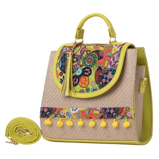 Foto 2 | Bolso Yute De Mujer Fana Roma Color Citrus Lúcela