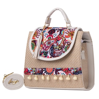 Foto 2 | Bolsa Yute Para Mujer Fana Roma Color Blanco Especial