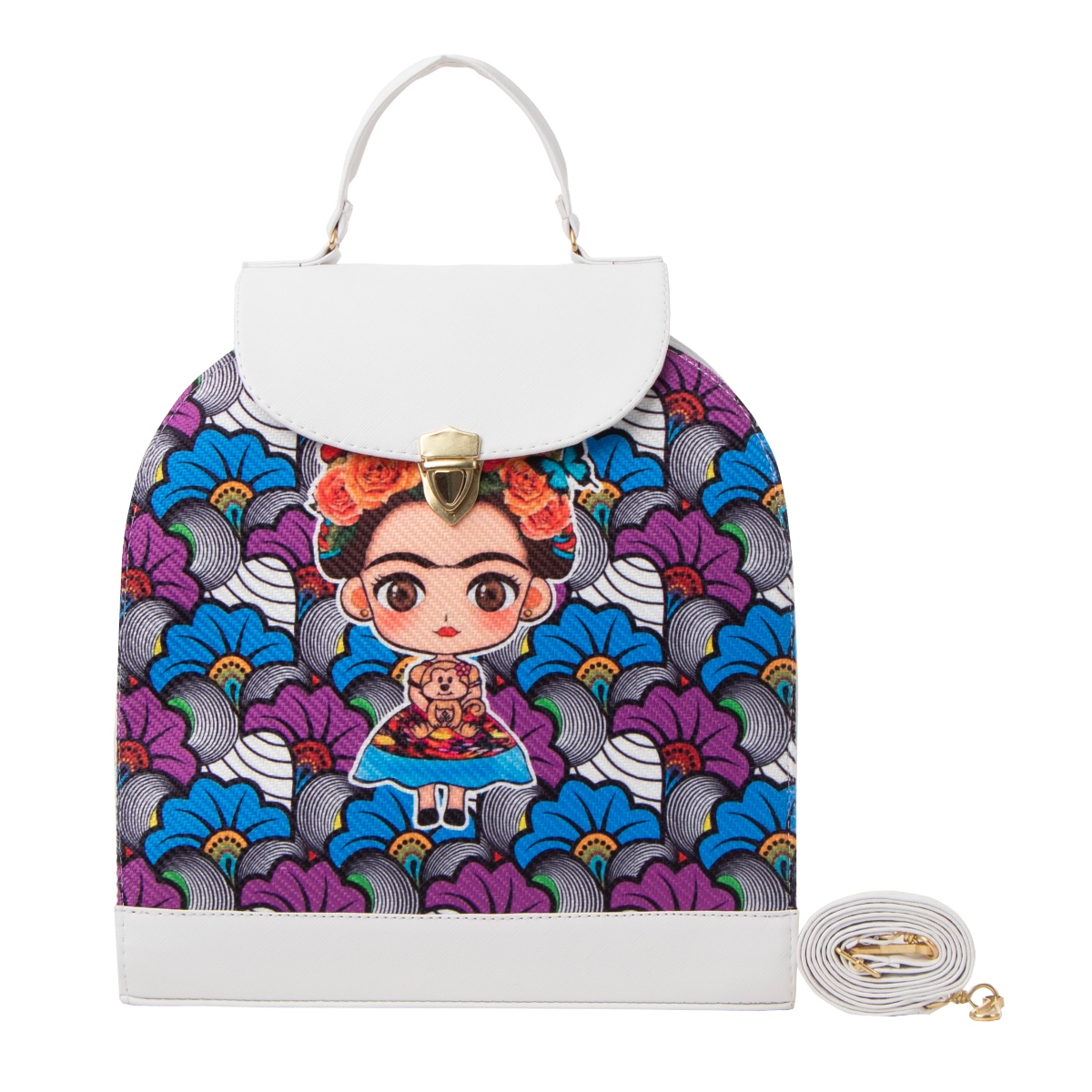 Foto 1 | Bolso Yute De Mujer Fana Sabina Color Blanco Bonita