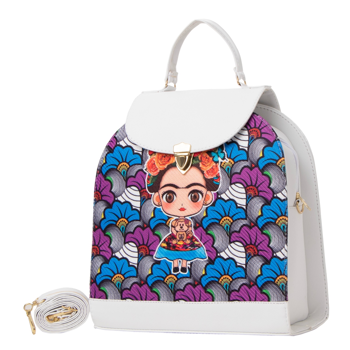 Foto 2 | Bolso Yute De Mujer Fana Sabina Color Blanco Bonita